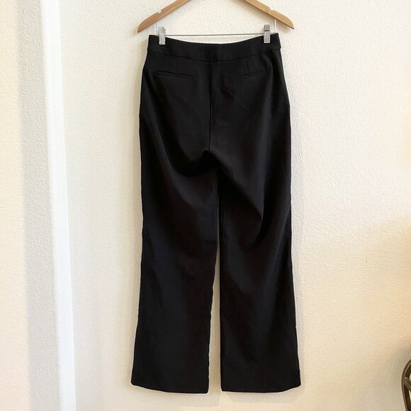 CALVIN KLEIN Pleated Front‎ Wide Leg Pants w/pockets Size 4 Black - Picture 5 of 8